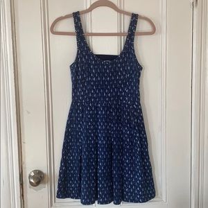 Blue skater dress